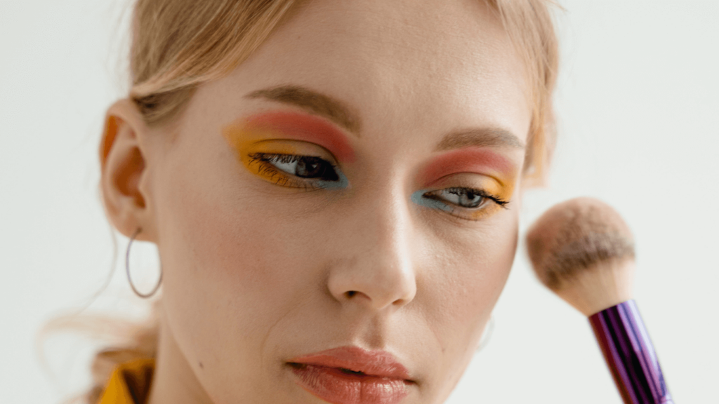 Orange and Black Eyeshadow