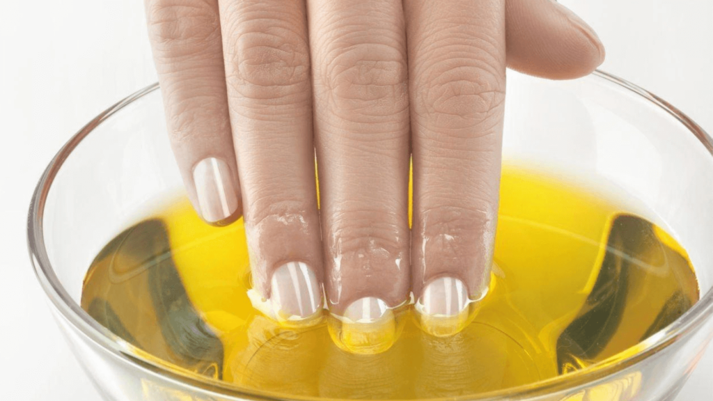 Olive Oil on Nails