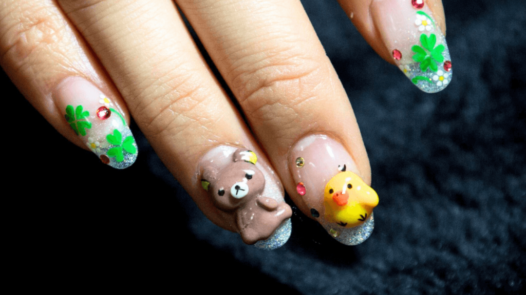 Teddy Bear Nails