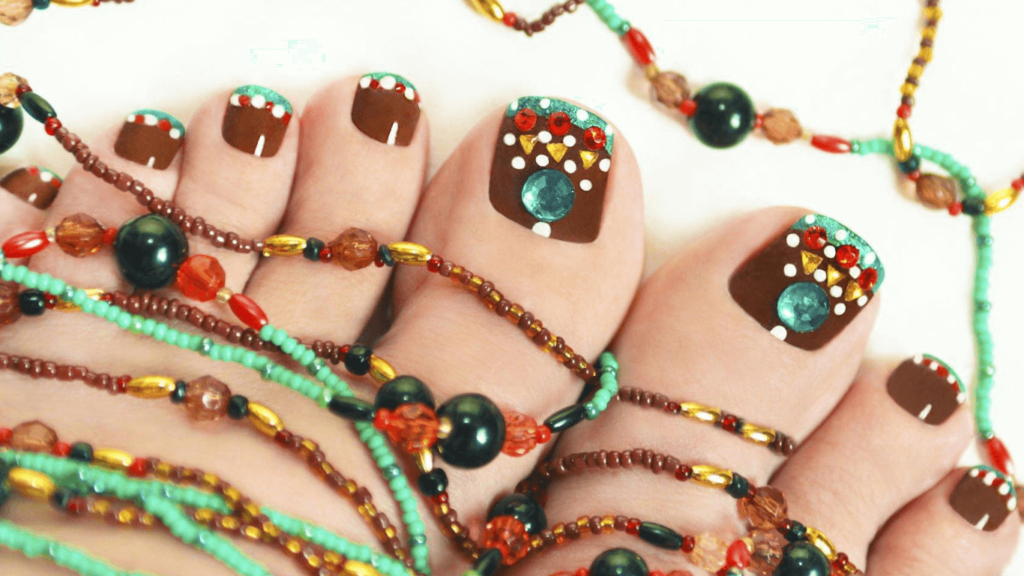 Toe Nail Designs With Rhinestones