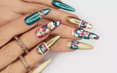 Valentine’s Day Nails: Romance with Coffin Shape Designs