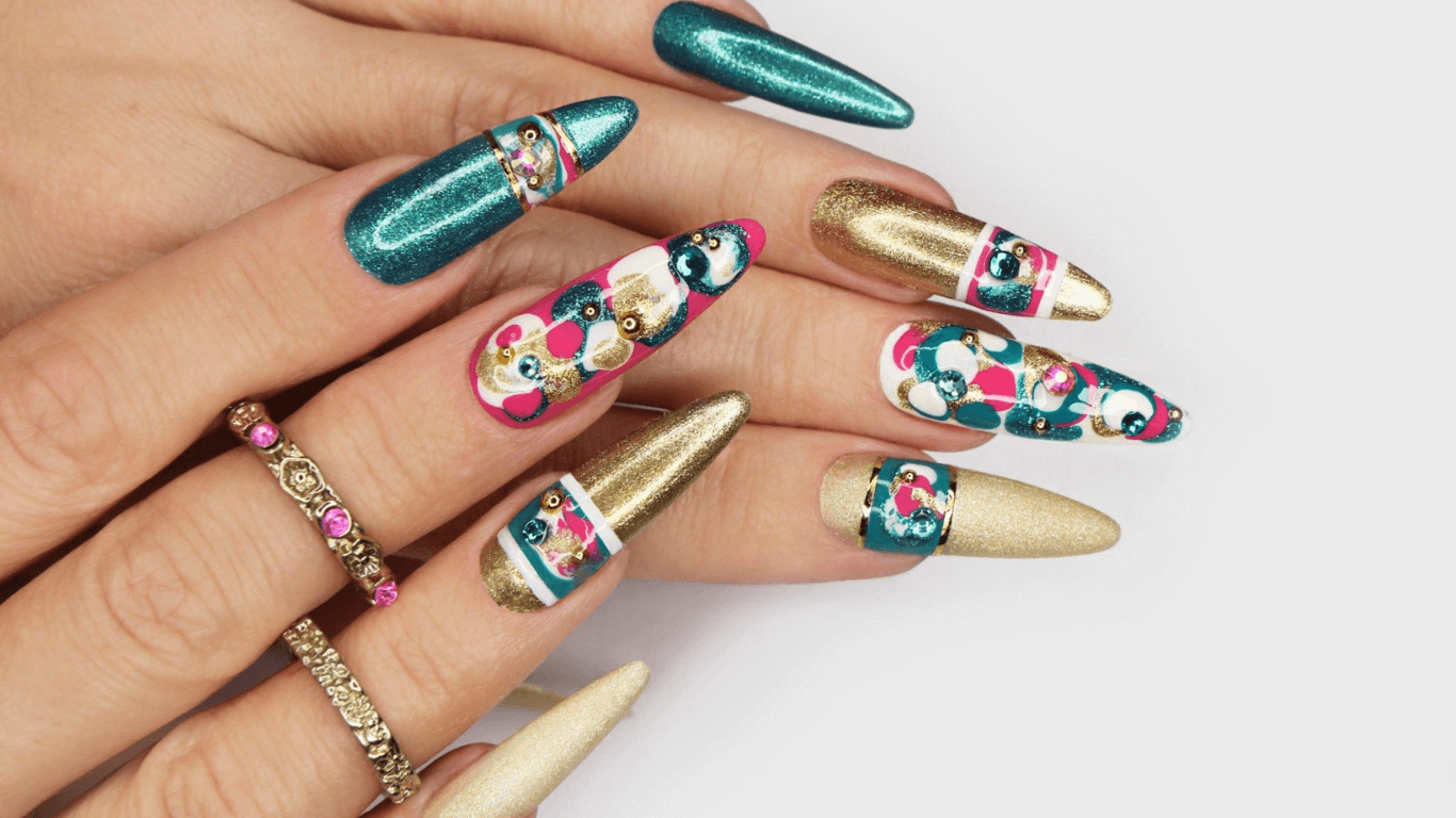 Valentine’s Day Nails: Romance with Coffin Shape Designs