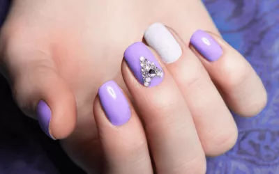 White and Purple Nails: A Majestic Fusion of Elegance and Creativity