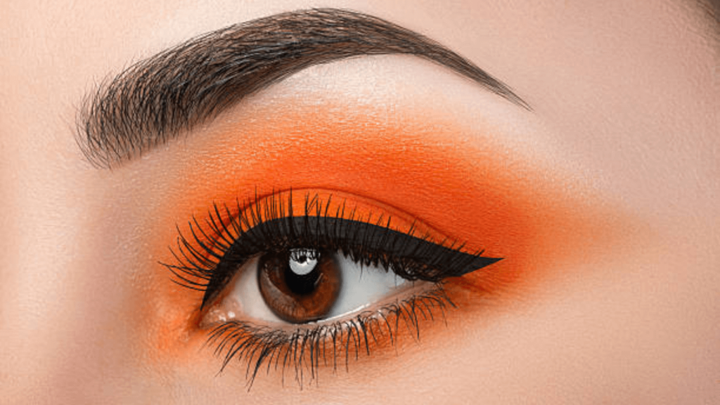Black and Orange Eyeshadow
