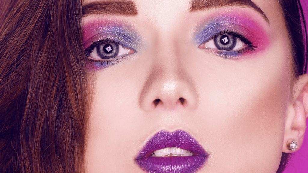 Blue and Purple Eyeshadow