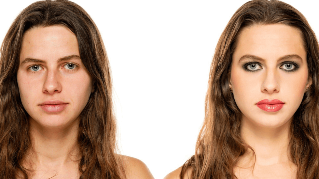 Make Up Before and After