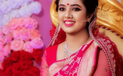 Crafting the Perfect Pink Banarasi Saree Makeup Look