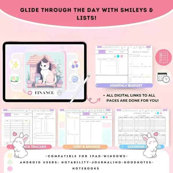 Digital Planner Cute Hyperlinked - Image 7