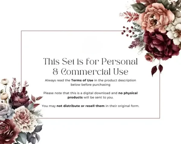 73 Dusty Rose and Burgundy Flowers - Image 6