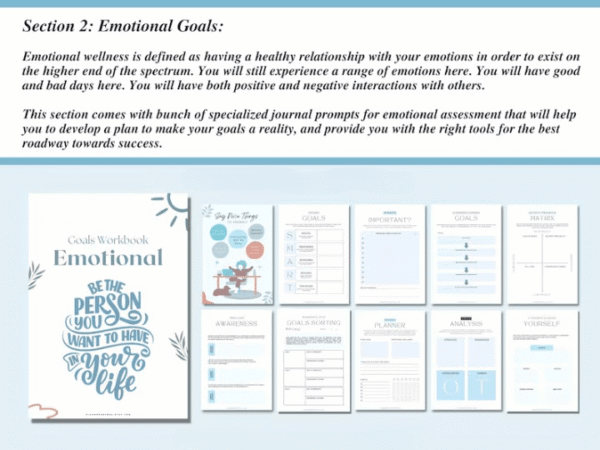 Goal Planning Workbook Self Development - Image 5