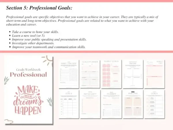 Goal Planning Workbook Self Development - Image 8
