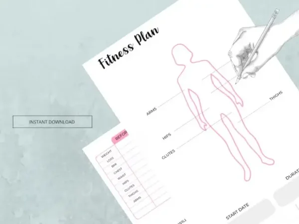 Health and Fitness Planner - Meal Planner Workout Journal - Image 7
