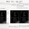 Modern Black Save The Date Wedding Invitation - Image 3