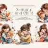 Mother’s Day Clipart Cute Mother and Child