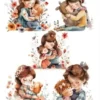 Mother’s Day Clipart Cute Mother and Child - Image 3