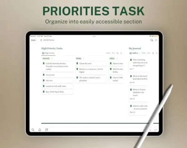 Notion Adhd Digital Planner - Image 3