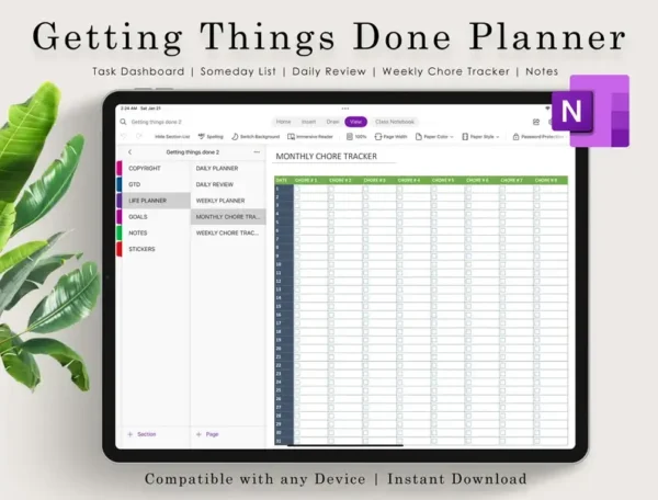 Onenote Digital Planner