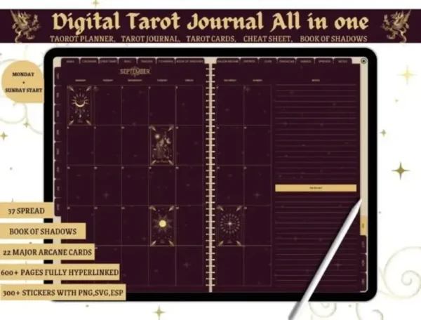 Tarot Journal | Tarot Spreads | Tarot Planner