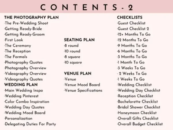 The Ultimate Wedding Planner Bundle - Image 3