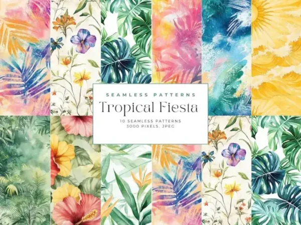 Tropical Fiesta Watercolor - Image 3