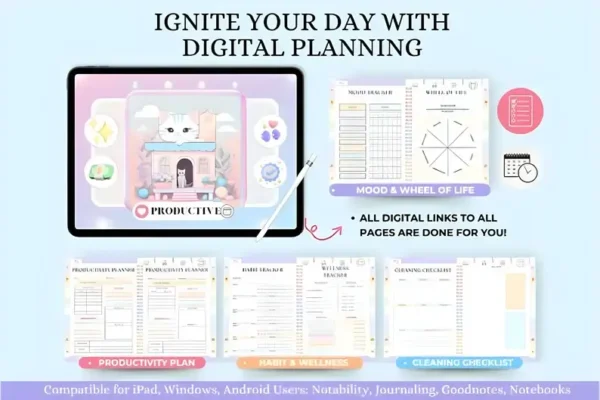 All-In-One Undated Digital Planner - Image 6