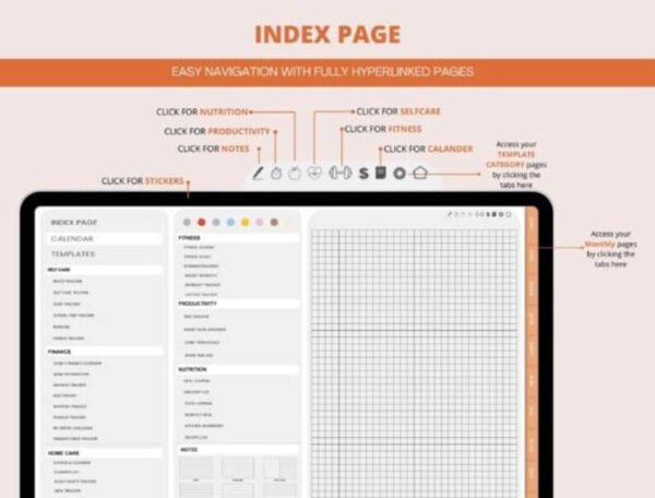 Weekly ADHD Digital Planner with Cleaning Schedule - Image 3