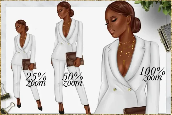 African American Girl Clipart - Image 5
