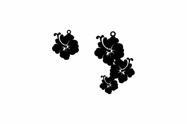 Hawaii Flowers Earring Svg - Image 6