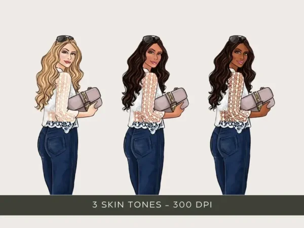 Girl Boss Fashion Illustration Clipart - Image 6