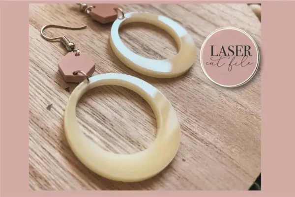 Acrylic Laser Cut Earrings - Image 3