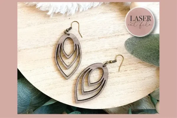 Boho Laser Earrings svg