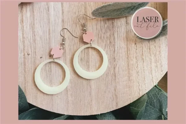Acrylic Laser Cut Earrings - Image 2
