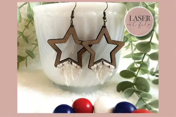 Macrame Boho Earrings - Image 3