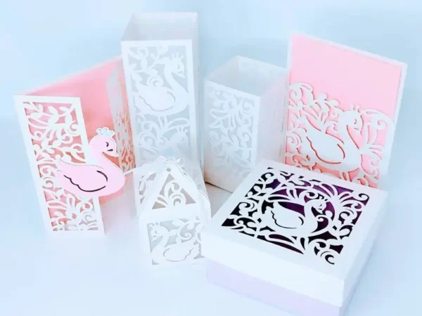 Bundle Swan Stationery Set Templates