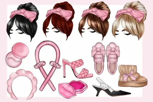 Coquette Bow Clipart - Image 2