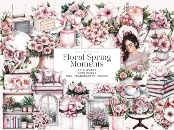 Floral Spring Clip Art - Image 4