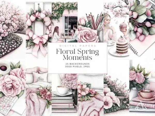 Floral Spring Clip Art - Image 2