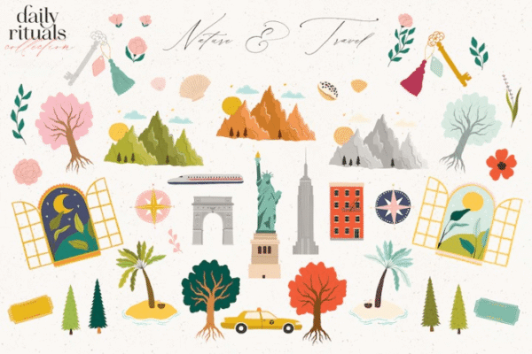 Daily Rituals Digital Clipart Collection - Image 7
