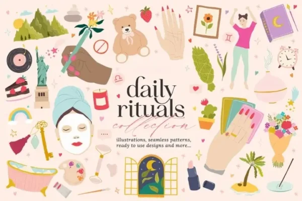 Daily Rituals Digital Clipart Collection