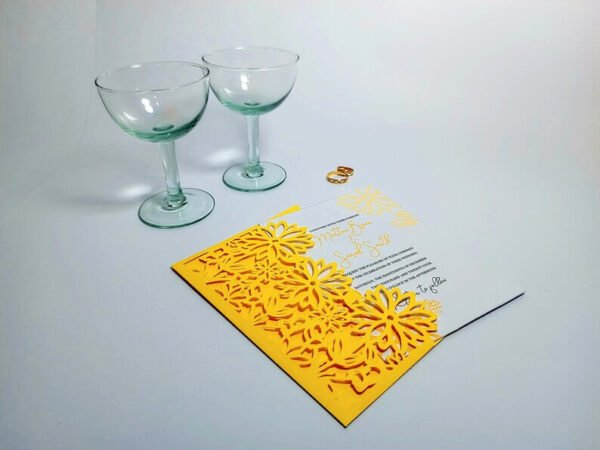 Daisy Flower Wedding Pocket Envelope - Image 7