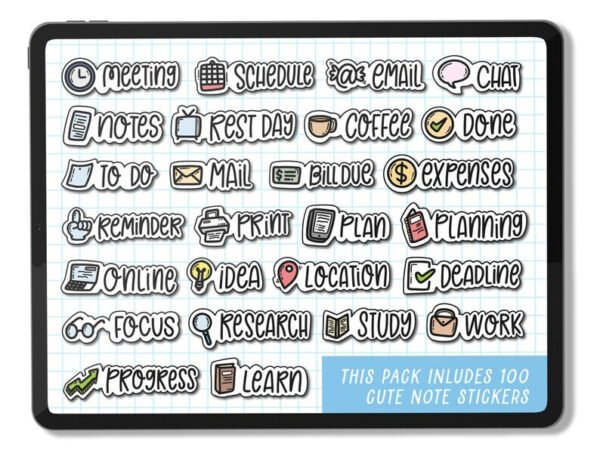 Digital Goodnotes Stickers for Planners - Image 2