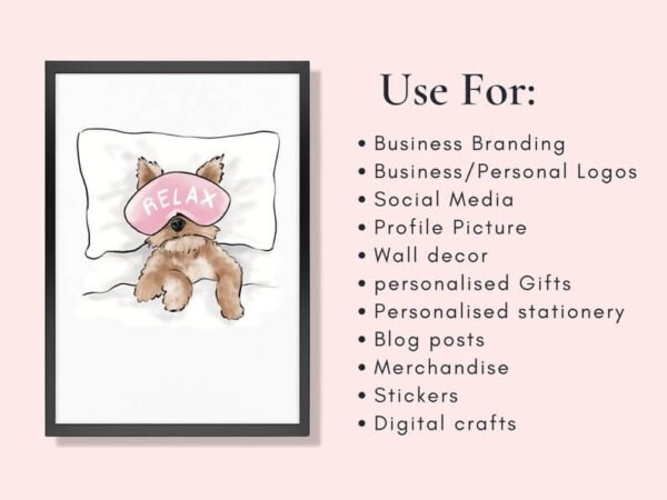 Dog Mom Fashion Illustration Clip Art - Image 8