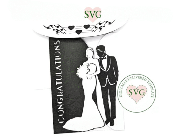 Elegant Wedding Card SVG - Image 7