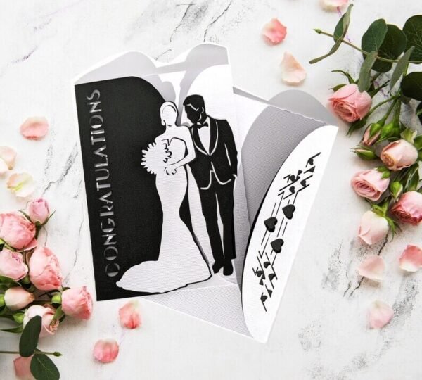 Elegant Wedding Card SVG - Image 8