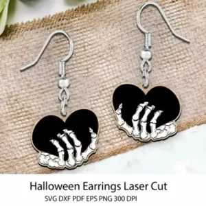Halloween Earrings Laser Cut