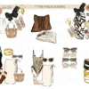 Summer Girls 8 Digital Planner Sticker Clipart - Image 7