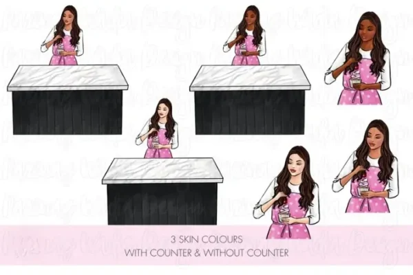 Home Baking Watercolor Clip Art - Image 5
