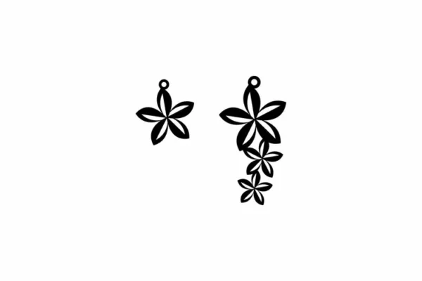 Hawaii Flowers Earring Svg - Image 3