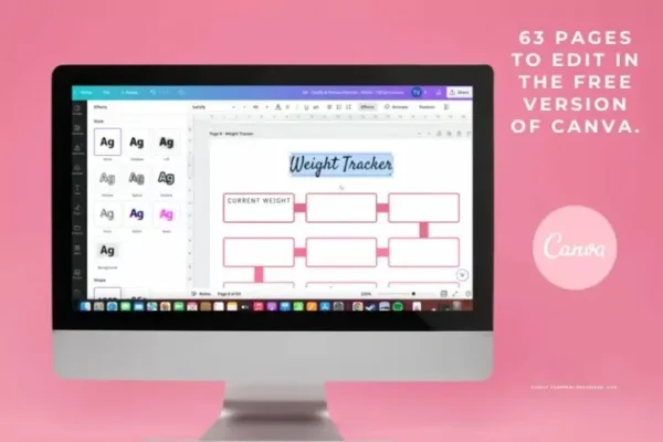 Health & Fitness Planner Canva Templates - Image 4