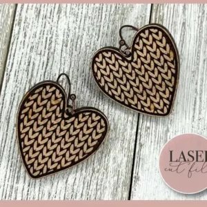 Heart Laser Earrings